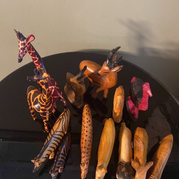 13 Animal  Wood Art Figurines - Picture 11 of 16